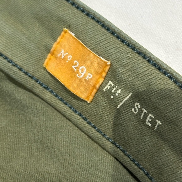 PILCRO Pants, Women’s Sz 27 Stet-Fit Army Green Patchwork Slim Stretch Ankle‎ - Picture 5 of 9